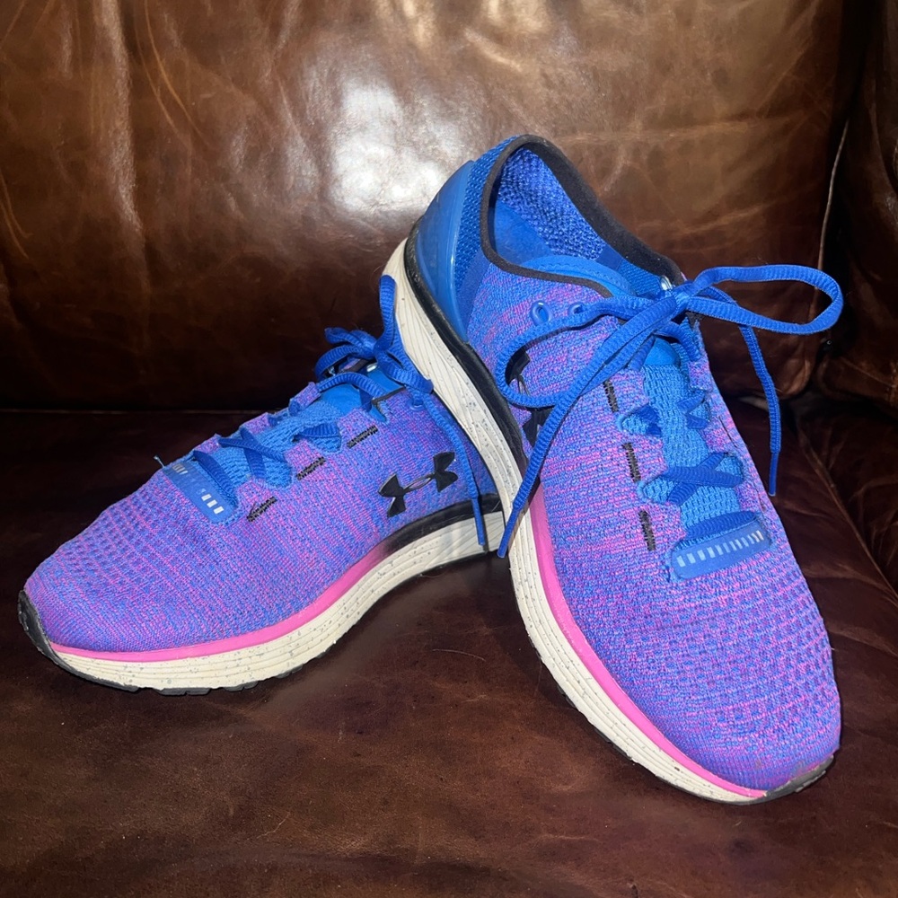 Under Armour Women’s Blue and Lurple Athletic Shoes size 9.5